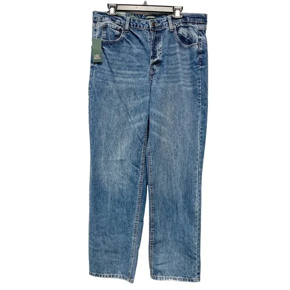 Wild Fable Women's Medium Wash High Rise Straight Leg Jeans Size 14 - Picture 2 of 7